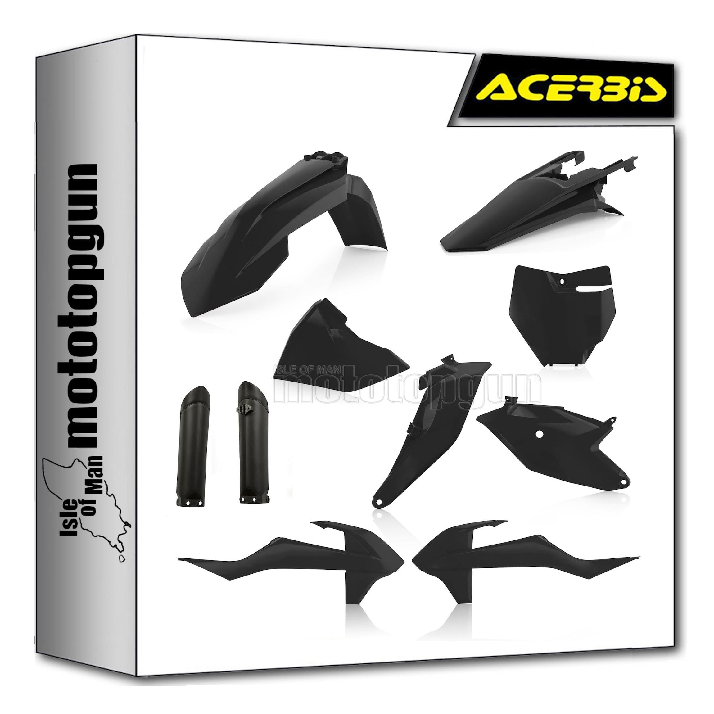 Kit cache carenage Acerbis 0022933.090 finition premium Gas Gas