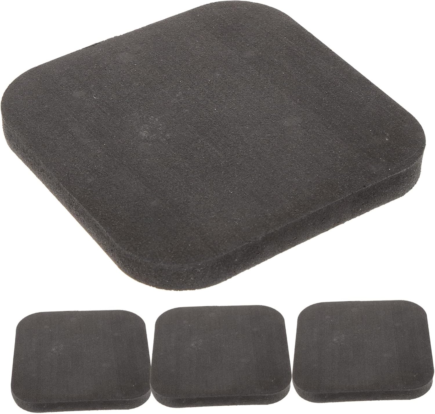 4Pcs Rubber Treadmill Mats for Gym Equipment Durable Vibration Pads for Carpet Noise Reduction Floor Protection for Treadmills Drums Pianos More