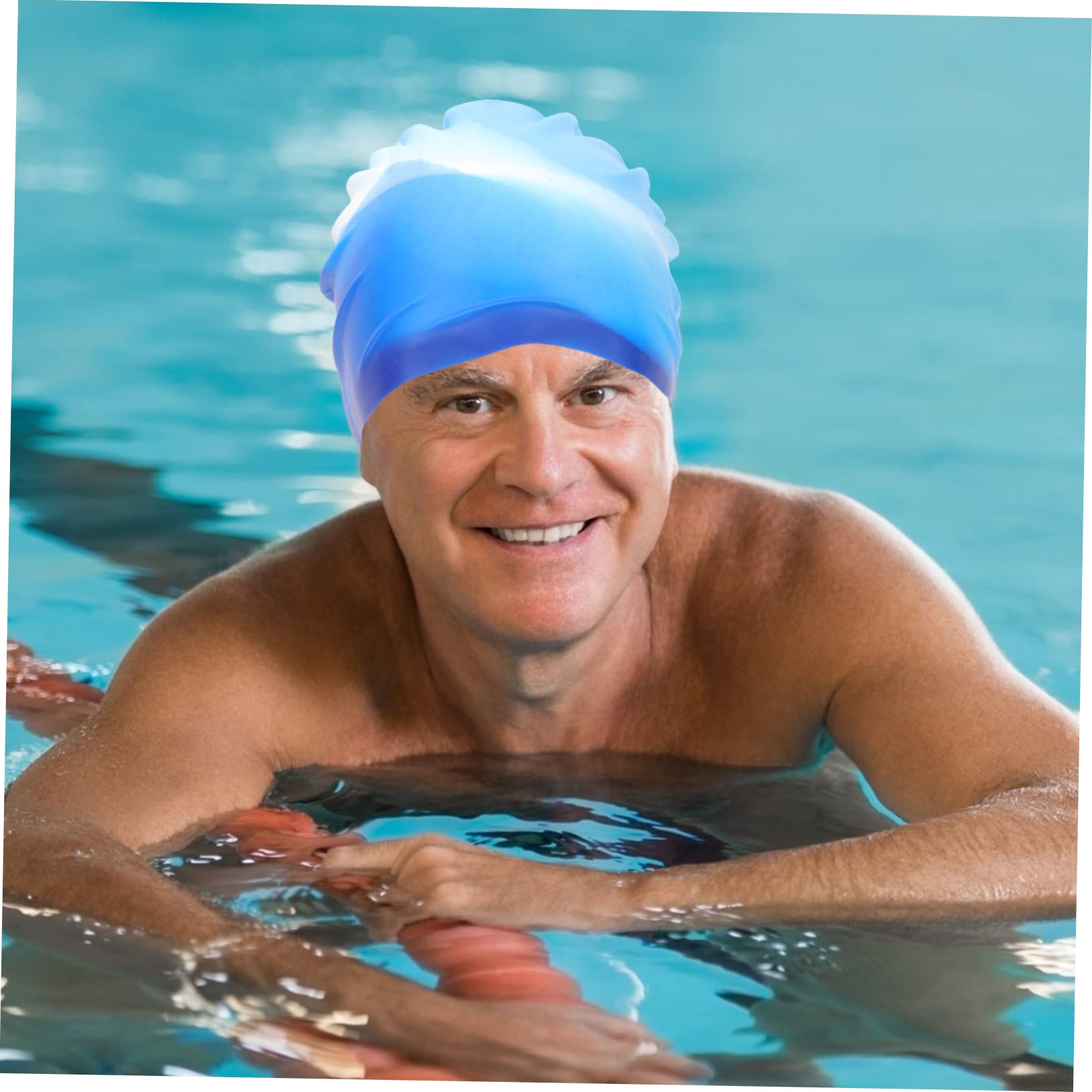 SUPVOX Cuffia Da Nuoto in Silicone Cappelli Cuffie Da Bagno Per Donne Che Nuotano Cappello Da Bagno Cuffia Da Nuoto Per Occhialini Da Nuoto Piscina Caps Gel Di Silice