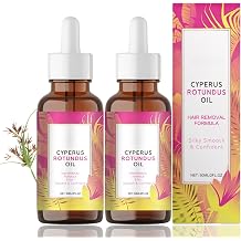 Cyperus Rotundus Oil for Hair Removal - Pack of 2 Cyperus Rotundus Oil for Hair Removal - Cyperus Oil Skin Serum - Natural Body and Face Hair Removal for Women Men Reduces Hair Growth