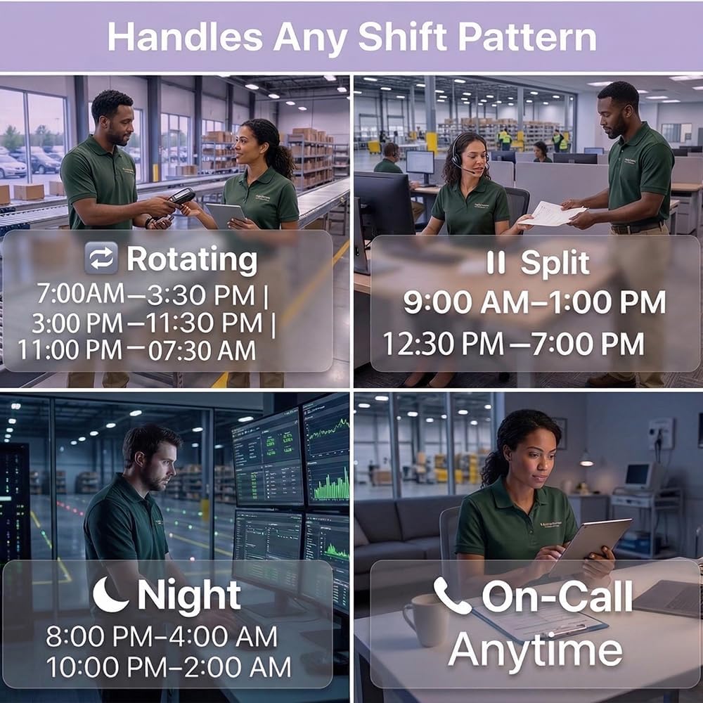 App-Controlled Time Clock with 5s Fast Connection, Edit Records, Set Rules & Run 4 Reports, No Monthly Fee, Fingerprint Time Clock for Employees Small Business, 10 IC Cards