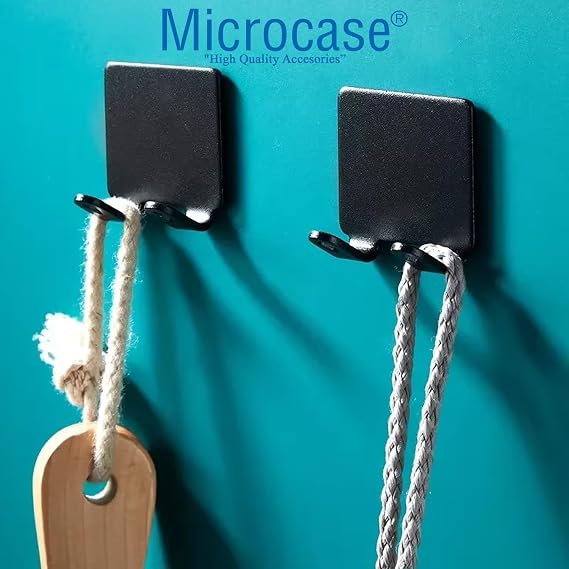 Microcase Alüminyum Yapışkanlı Paslanmaz Traş Bıçağı Tutucu Askısı 2 Adet - AL5017 (GÜMÜŞ)