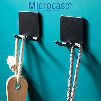Microcase Alüminyum Yapışkanlı Paslanmaz Traş Bıçağı Tutucu Askısı 2 Adet - AL5017 (GÜMÜŞ)
