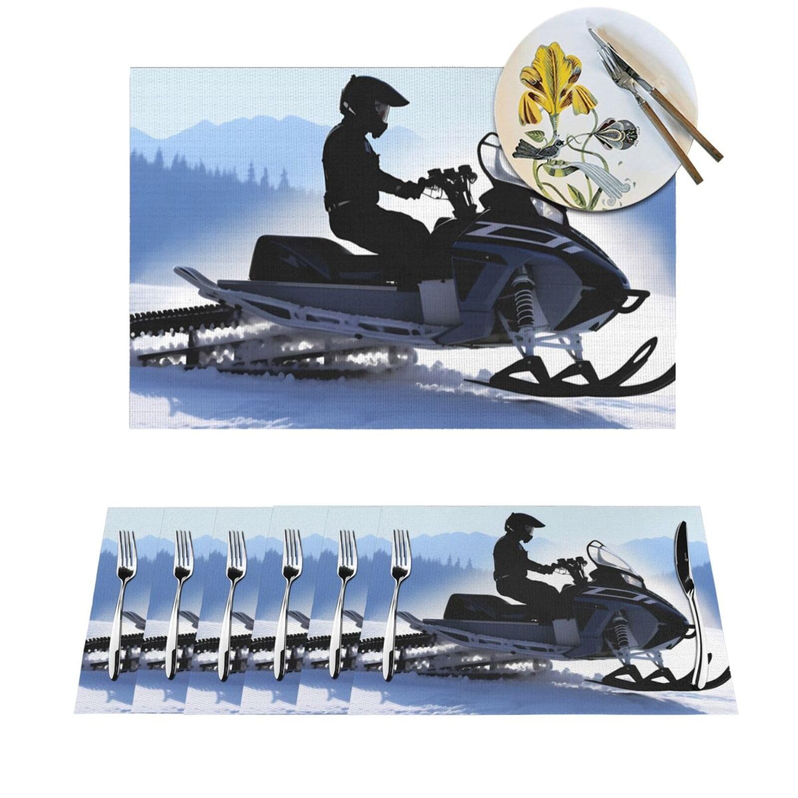 Set de table antidérapant lot de 6 protections de table en PVC tressé durable