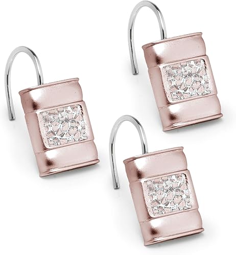 Miniatura 3 de Popular Bath Sinatra - Juego de baño con 12 ganchos de ducha, color rubor