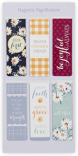 Miniatura 109 de Christian Art Gifts - Conjunto de marcapáginas magnéticos Lift Up Your Hands, 6 unidades Escénica #1