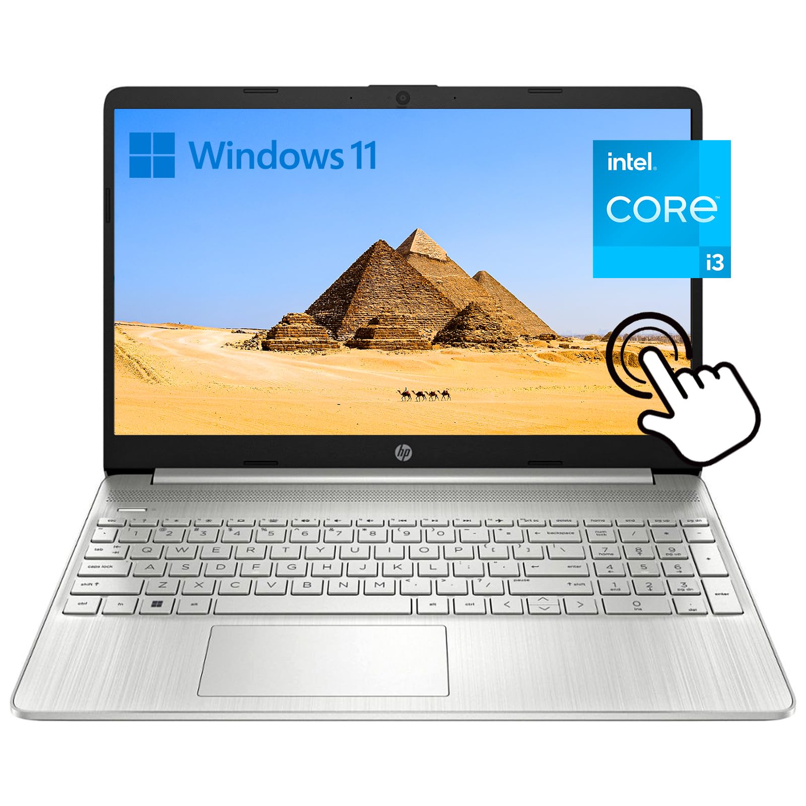 HP Laptop 15.6" Touch Screen Intel Core i3-1115G4 16GB RAM 512GB SSD Intel Iris Xe Graphics Windows 11