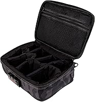 Vista 6 de DIME BAGS Estuche con cierre y sellado de olores, cápsula protectora de viaje para vidrio y equipo, forrada de carbono para protección contra