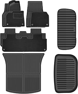VIWIK Tesla Model Y Juniper Floor Mats 2026 2025 5-Seater, All Weather Protection, Custom Fit, Non-Slip, TPE, Easy to Clean & Install, Durable, Waterproof, Wear-Resistant, Full Coverage