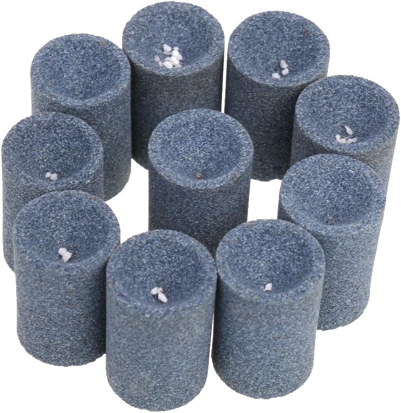 10Pieces Round Professional Dart Sharpener Dart Accessories Sand Stone for Steel Tip Point