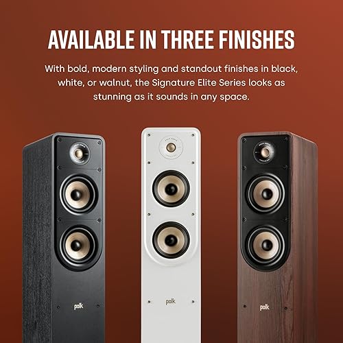 Miniatura 38 de Polk Signature Elite ES50, altavoz de pie con certificación de audio de alta resolución y compatible con Dolby Atmos y DTS:X, tweeter de 1 pulgada