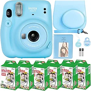 Fujifilm Instax Mini 11 Camera with Fujifilm Instant Mini Film (60 Sheets) Bundle with Deals Number One Accessories Includ...