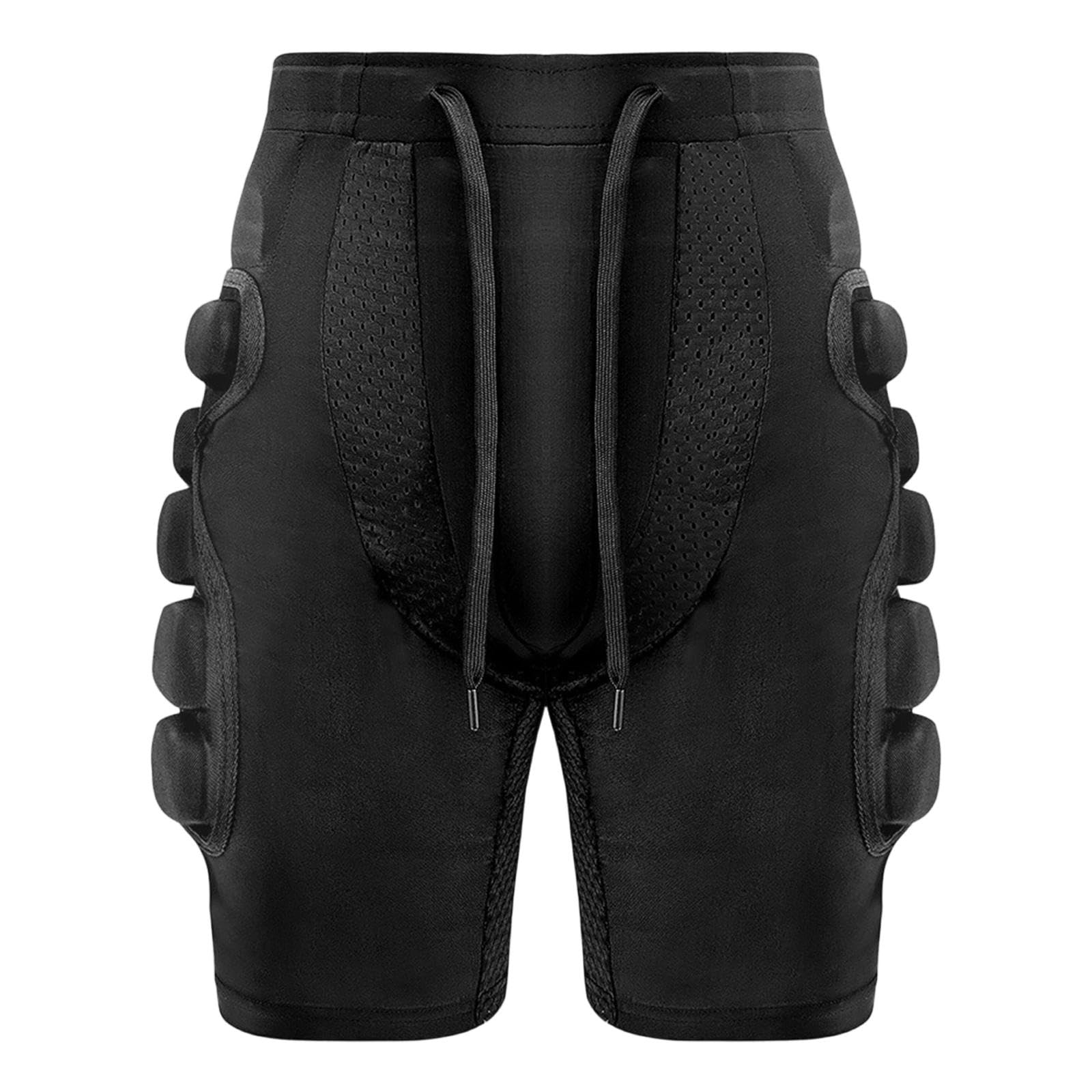 Générique Padded Shorts de Protection pour Homme avec Coussinets EVA Absorbant Les Chocs Taille Ajustable Matériau Respirant Adaptés à La Pratique du Vélo du SK, M