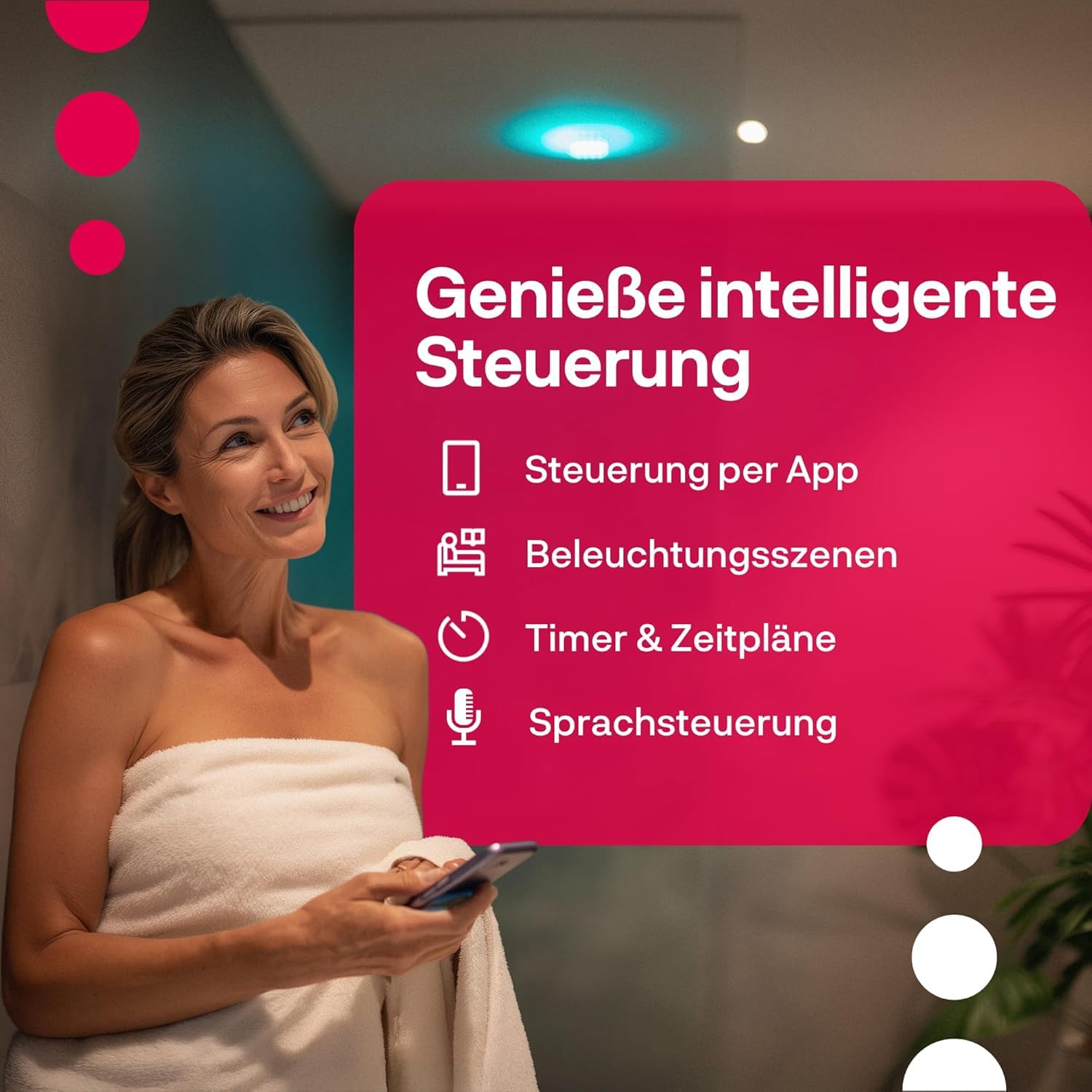 innr Smart GU10 LED Spot, White & Color, für Hue* & Zigbee Hubs, 4-er Pack | Smart Home Lampe, 16 Millionen Farben, 1800K-6500K, 410 Lumen, Dimmbar