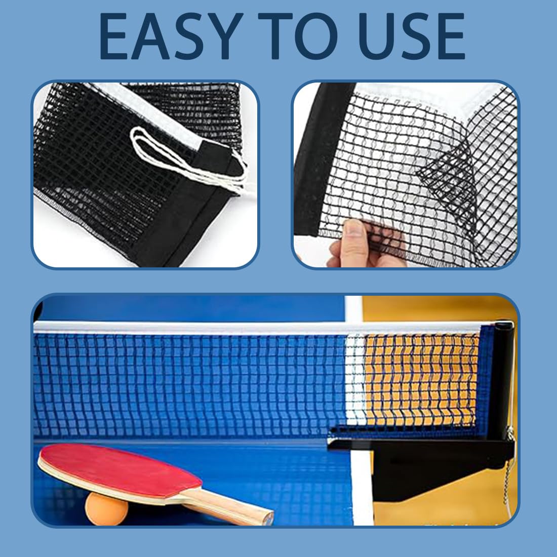 Red de Tenis de Mesa Portátil de Ping Pong Durable, Red de Reemplazo Universal para Entrenamiento y Juegos