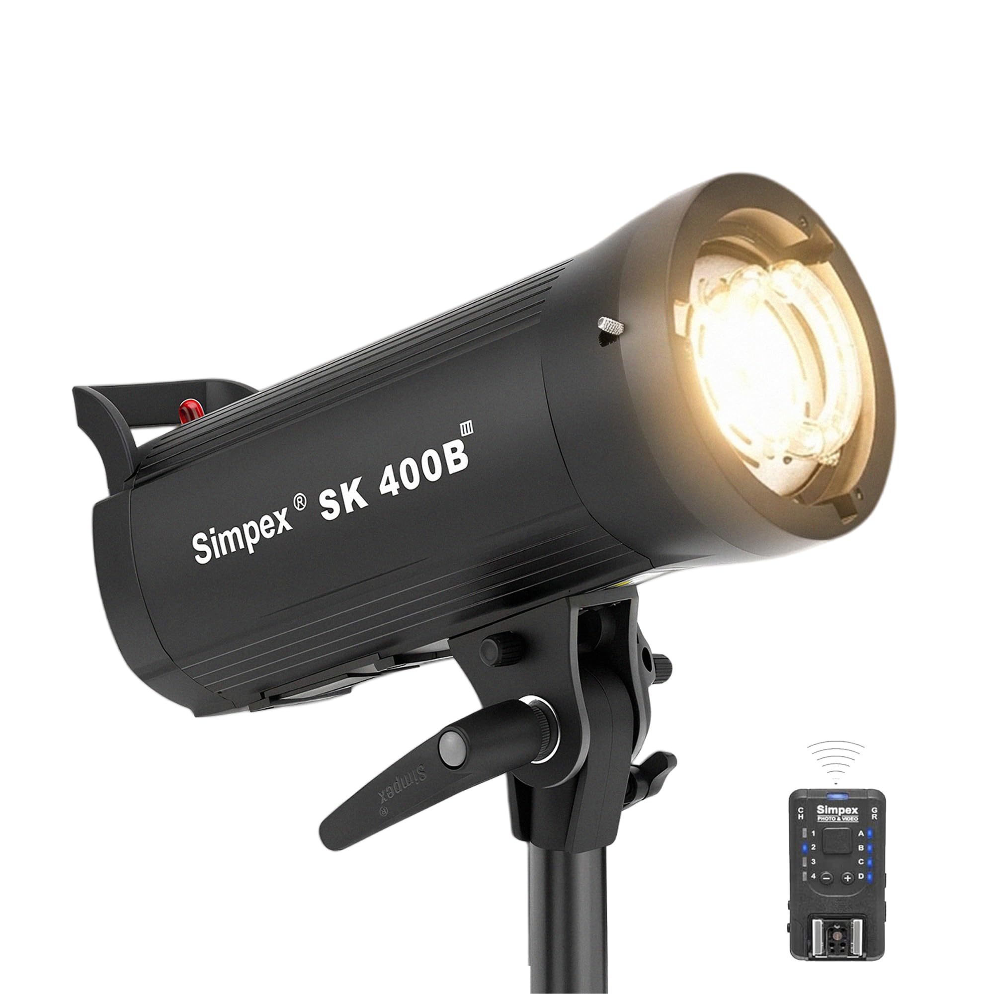 Simpex SK-400B Professional Studio Strobe That Runs on AC Power or Removable Li-on Battery, Comes with LED Modelling lamp, Bowens Mount, Suitable for Indoor/Outdoor use (Simpex SK-400B)-picture-28