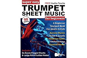 Super Easy Trumpet Sheet Music for Beginners: Play First Notes with Big...