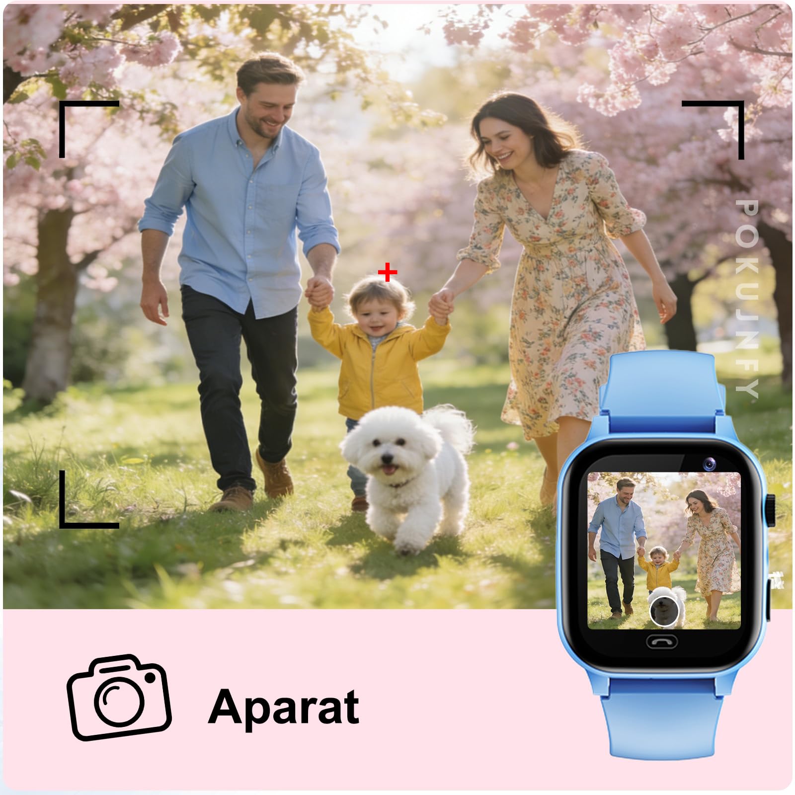 Smartwatch dla Dzieci z GPS SOS Kontakty Czat Rozmowy Telefoniczne Tryb KlasowyGra Budzik Latarka IP68 Wodoodporny Cyfrowy Prezenty Smartwatch Dziecięcy Chłopcy Dziewczynki