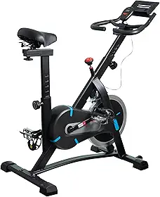 Bicicleta Ergométrica Spinning Roda de Inércia 10kg Profissional Suporta 120kg Ajustável Cardio Fitness Academia Residencial Design Moderno Alta Performance Treino Intenso Silenciosa Preta