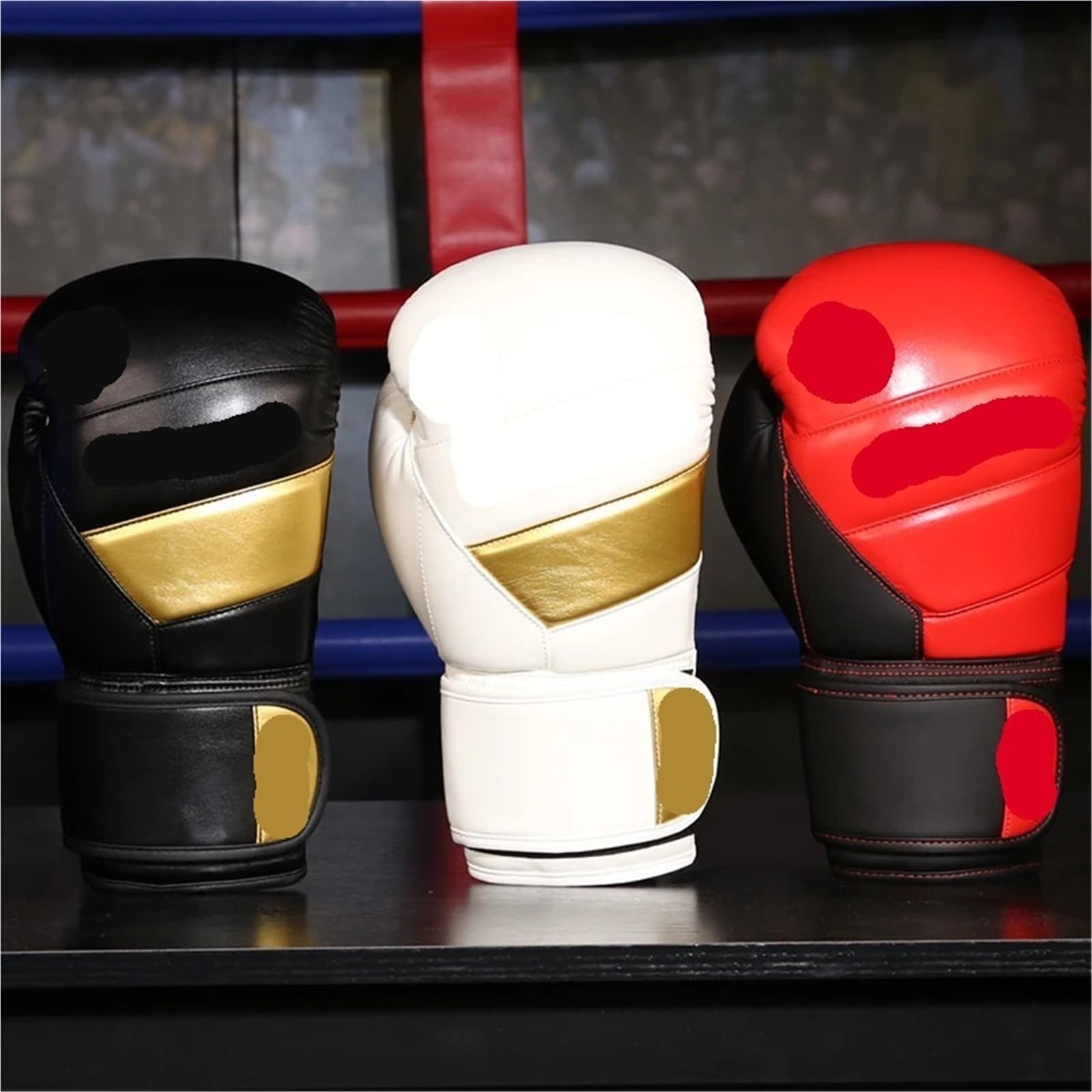 Guantoni da Boxe Guanti da boxe in pelle PU resistenti all'usura e traspiranti for l'allenamento Sanda, guanti combattimento protettivi ispessiti