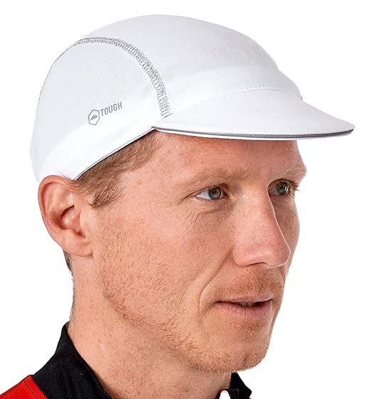 Tough Headwear Cycling Cap - Cycling Hat - Helmet Liner - Helmet Brim - Bike Cap - Bike Hat - Brim for Bike Helmet