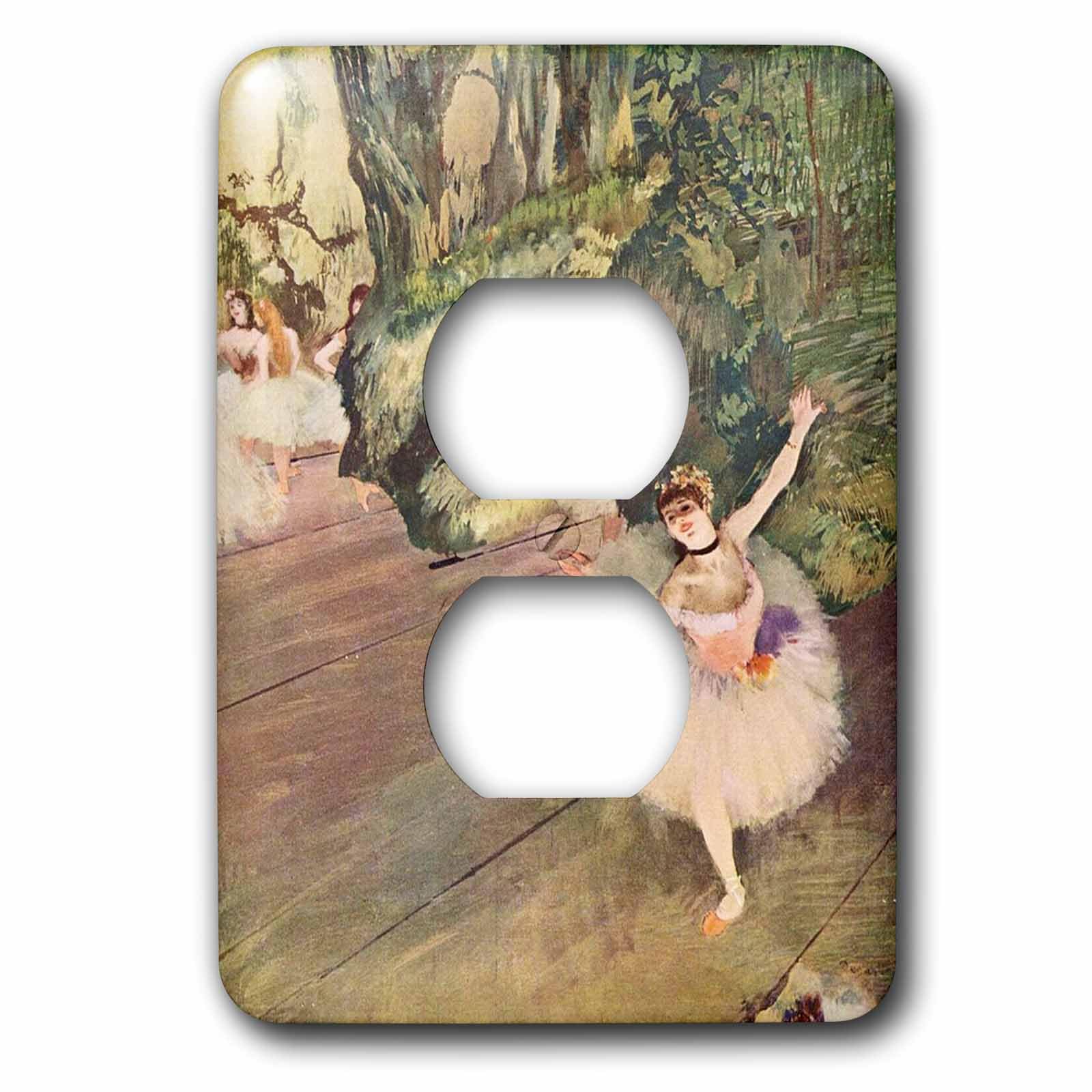 Plaque interrupteur Degas danseuse finition haut de gamme pour chambre
