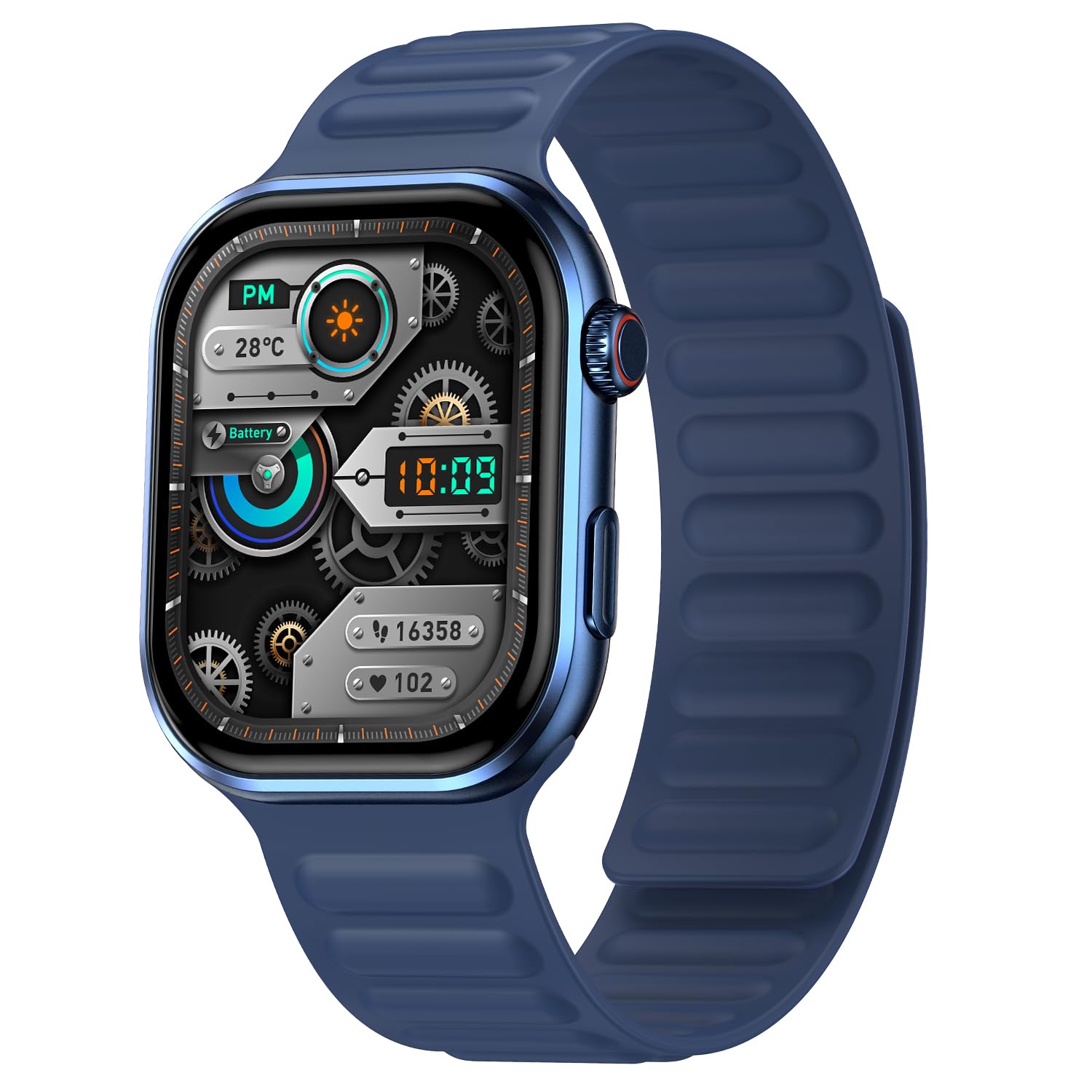 Fire-Boltt Brillia Pro Smart Watch 2.02″ Super AMOLED Display with Bluetooth Calling, SPO₂ & Heart Rate Monitor, 120+ Sports Modes, IP67 Waterproof Magnetic Smartwatch for Men & Women – Blue Fire-Boltt Brillia Pro Smart Watch 2.02″ Super AMOLED Display with Bluetooth Calling, SPO₂ & Heart Rate Monitor, 120+ Sports Modes, IP67 Waterproof Magnetic Smartwatch for Men & Women – Blue