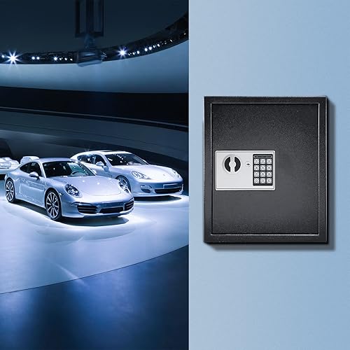 Miniatura 7 de KYODOLED Soporte electrónico de pared para gabinete de 60 llaves, caja de seguridad digital para llave de casa, almacenamiento de cerradura de