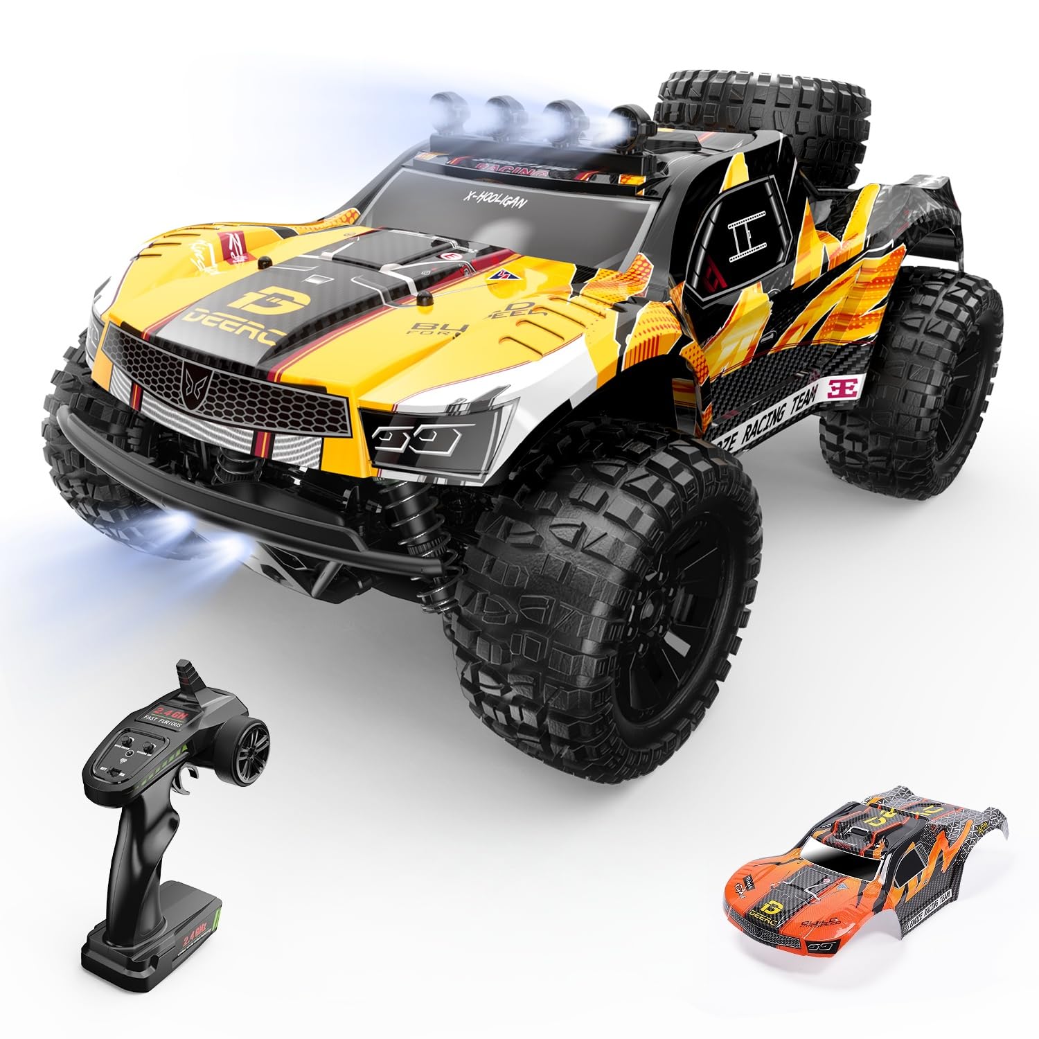 Amazon.co.jp: DEERC ラジコンカー ラジコン オフロード 高速 1/10 4WD