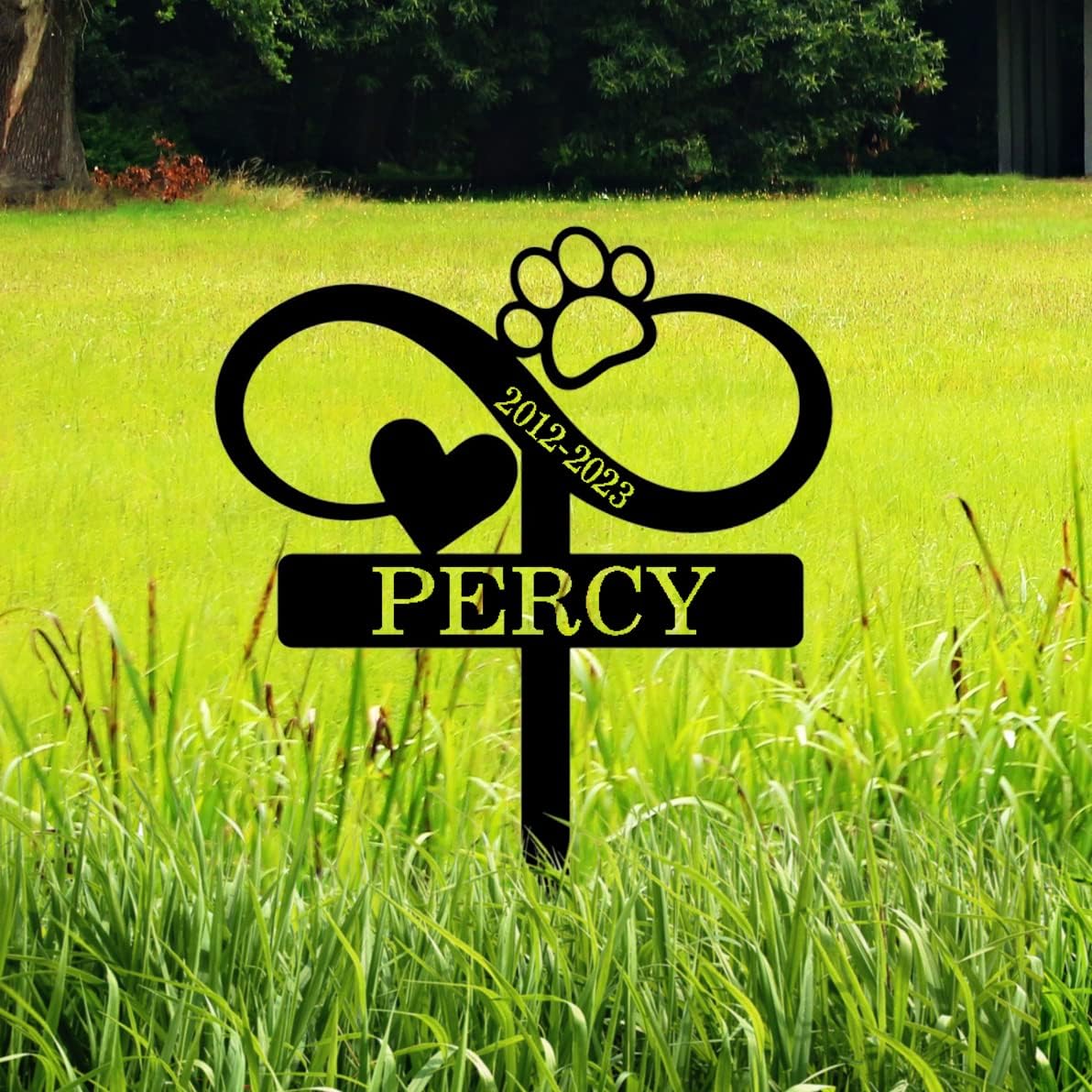 Kopration Custom Dog Name Memorial Grave Stake