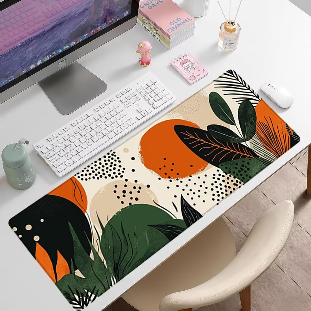 Podkładka pod mysz do gier XXL - 1400x600x3mm - Prosta duża antypoślizgowa podkładka pod klawiaturę biurową ze zszytymi krawędziami, fabryczna duża podkładka pod mysz do gier do biura i domu, poprawia