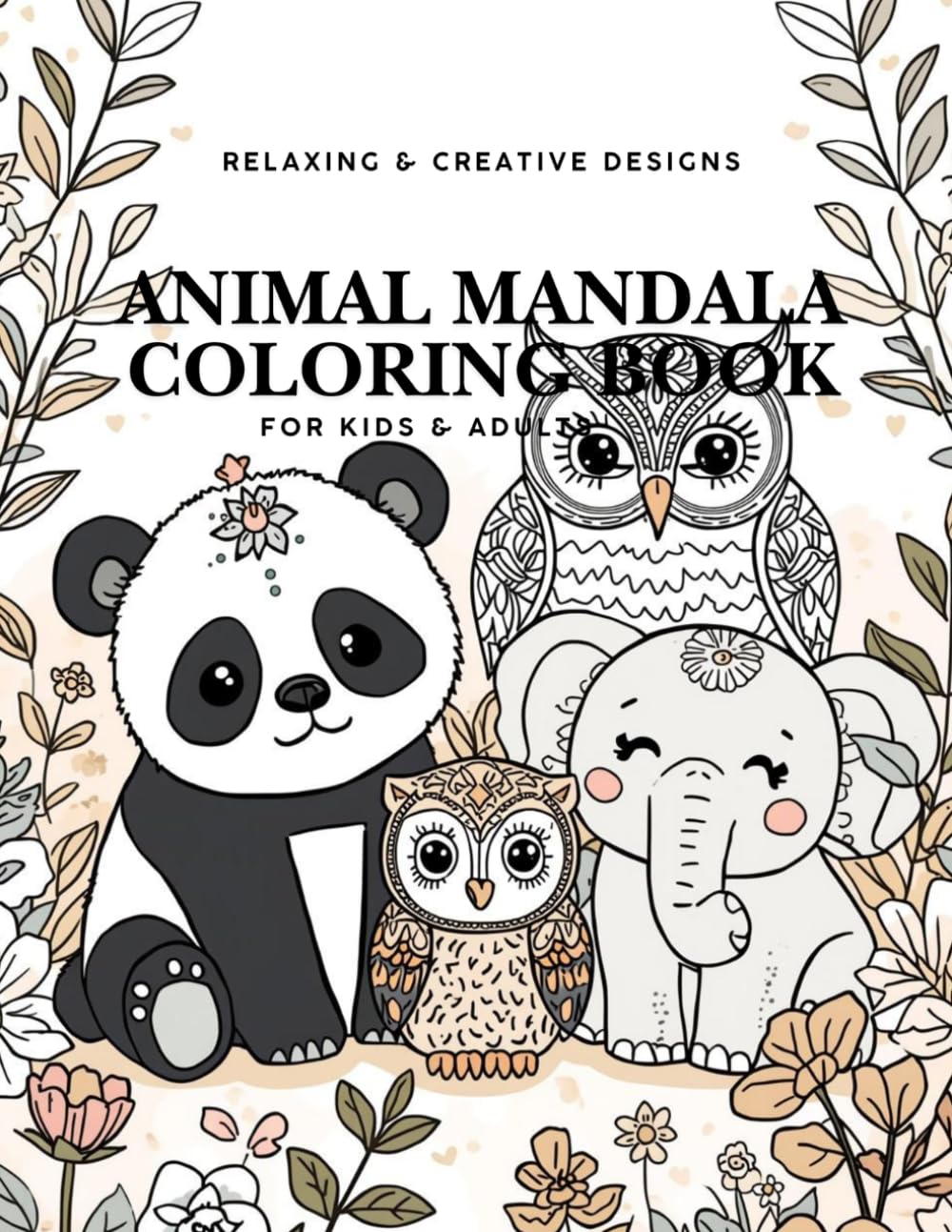 Animal Mandala Coloring Book: Relaxing &Creative design
