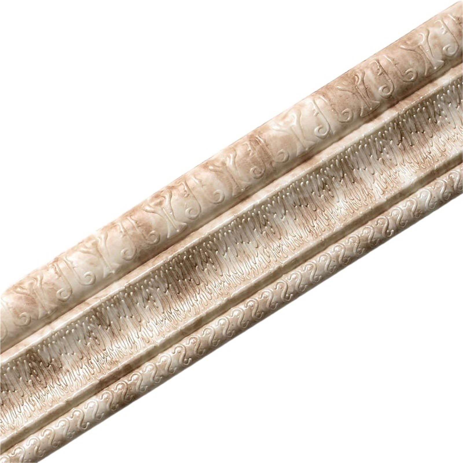 Xctdsvah Color 3 Wallpaper Border 2.3M Decorative Pattern Self Adhesive Waterproof Wallpaper Line Skirting Living Room Wall Paste(Color 3)