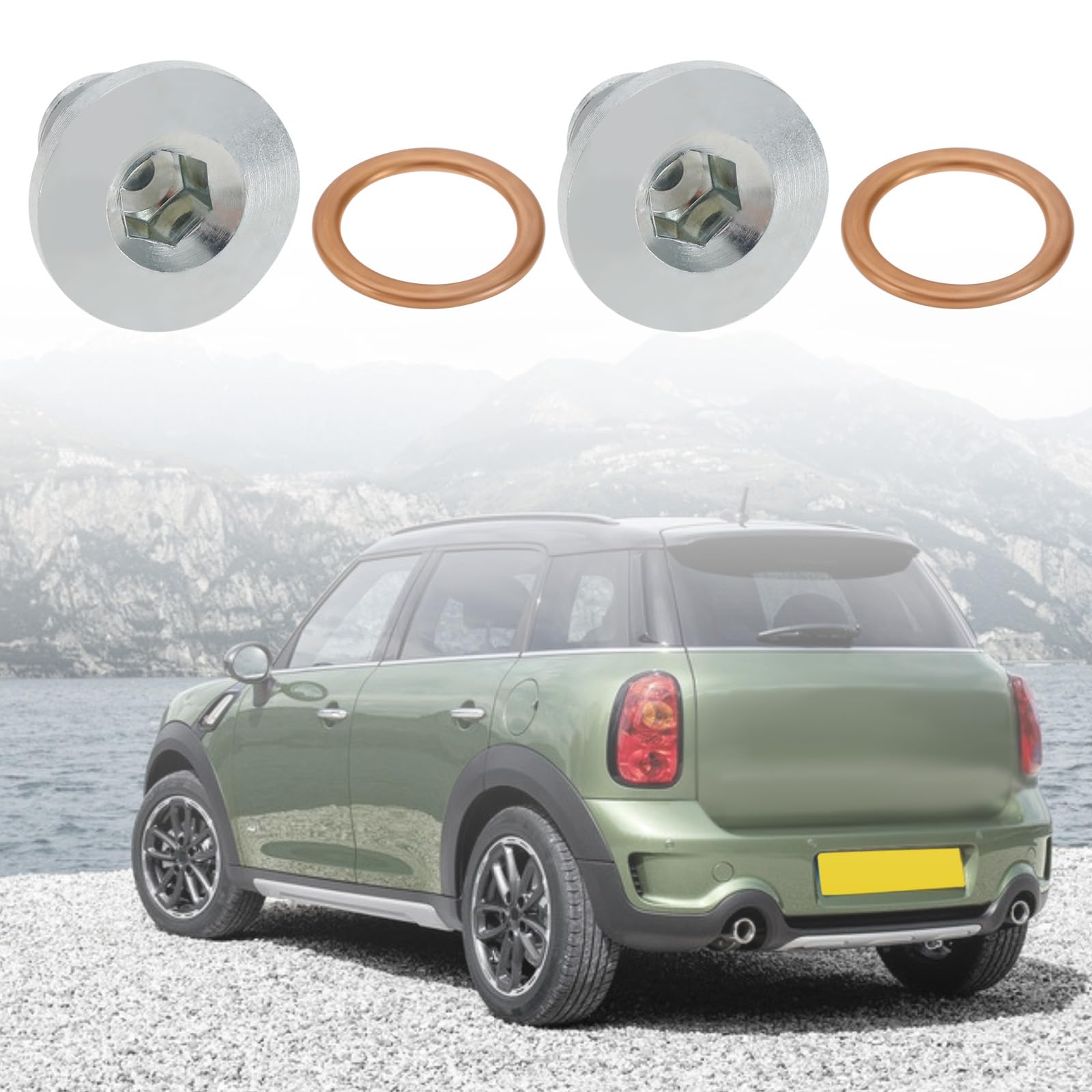 ECSiNG 2pcs Car Oil Drain Plug Oil Sump Plug Oil Drain Screw  