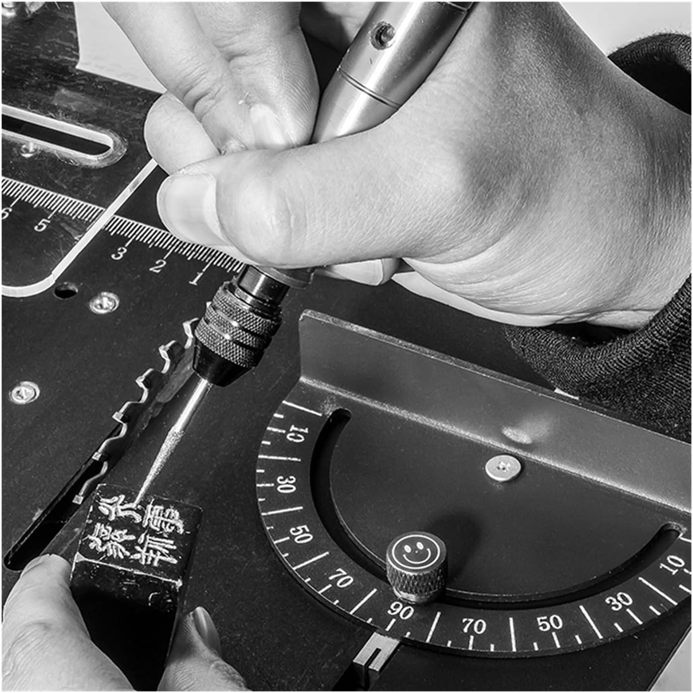 150W Multifunctional Mini Table Saw DC Woodworking Sliding Jade Handmade DIY Crafts Cutting Machine Angle Cut Tools,Practicality(Angle model C)