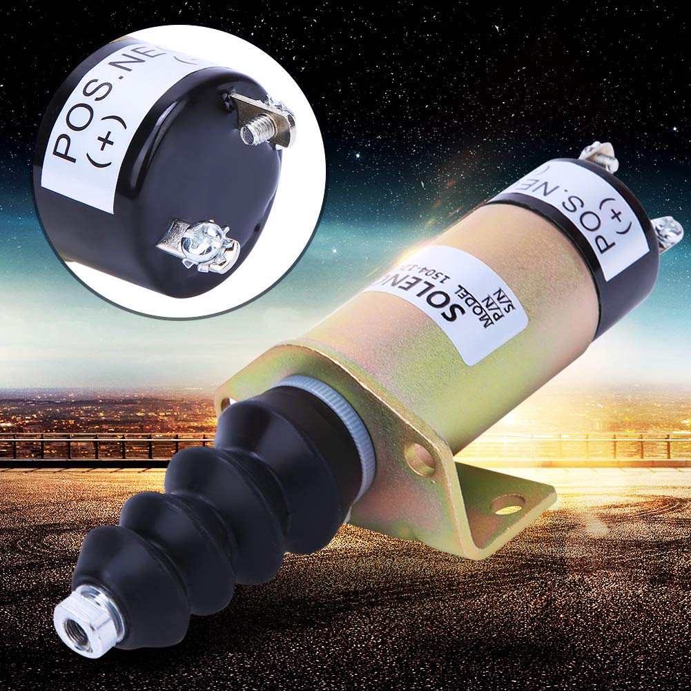 Solenoïde D'arrêt Moteur 12V - Kit De Remplacement En Boîtier Acier 1504-12C2U1B1S1 - Haute Performance Et Durable