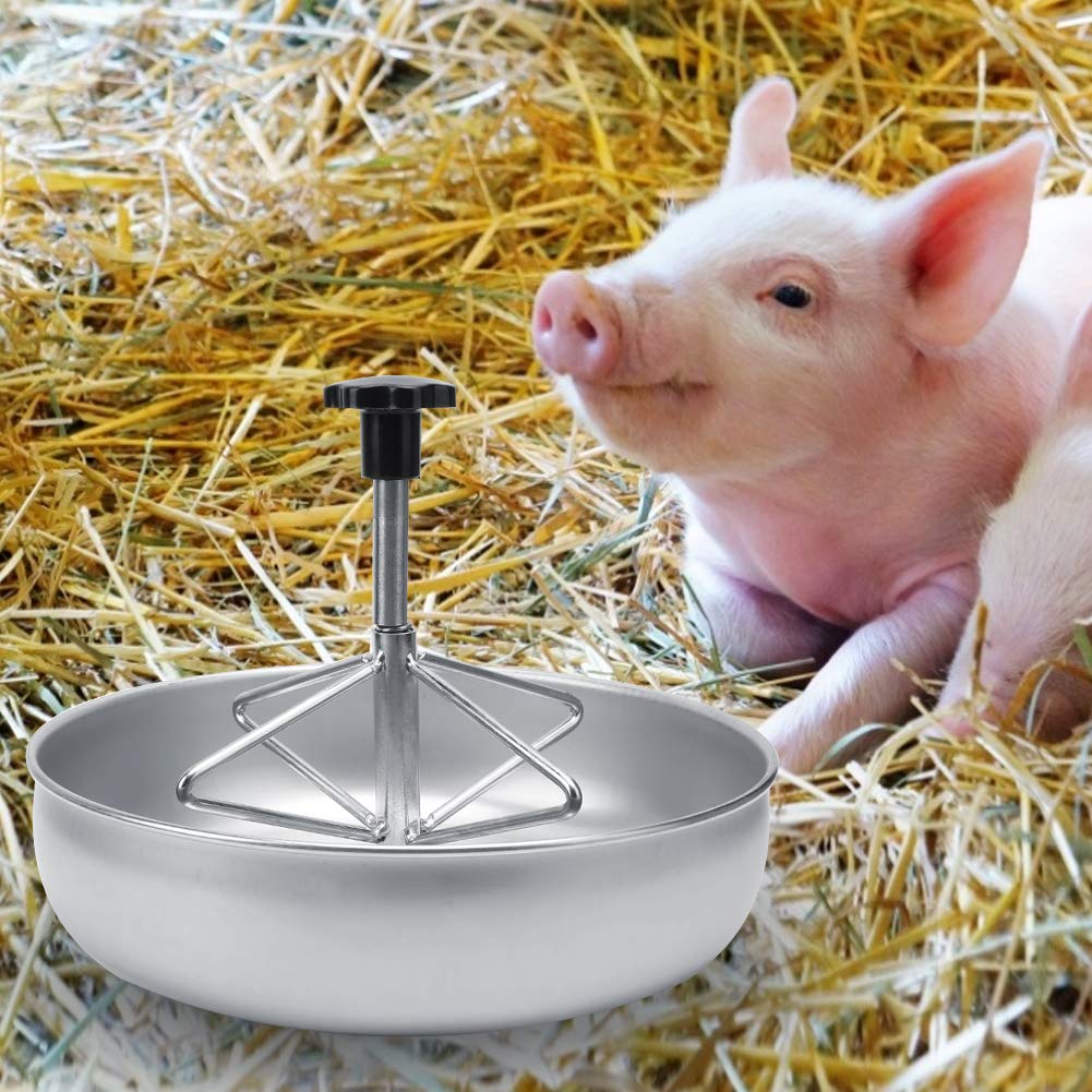 TANIQIACA Durably Stainless Steel Piglet Feeding Bowl with Anti - Waste Design for Safe Farm Use