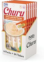 Vista 15 de INABA Churu - Bocadillos para gatos, puré cremoso para gatos, sin cereales, que se puede lamer y exprimir, suplemento con vitamina E y taurina, 0.5