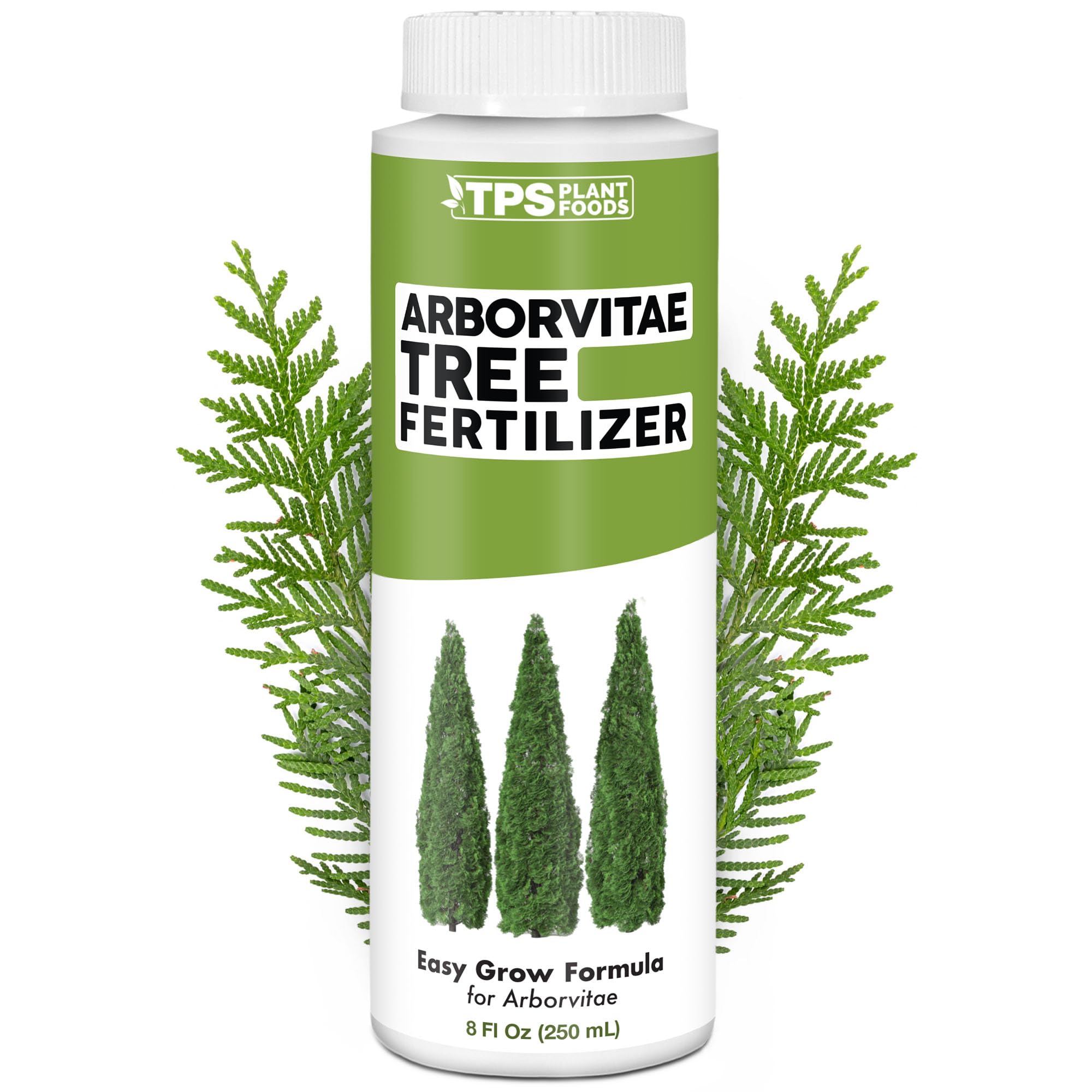Arborvitae Tree Fertilizer for All Arborvitaes, Evergreen Shrubs and Thuja Trees, Liquid Plant Food 8 oz (250mL)