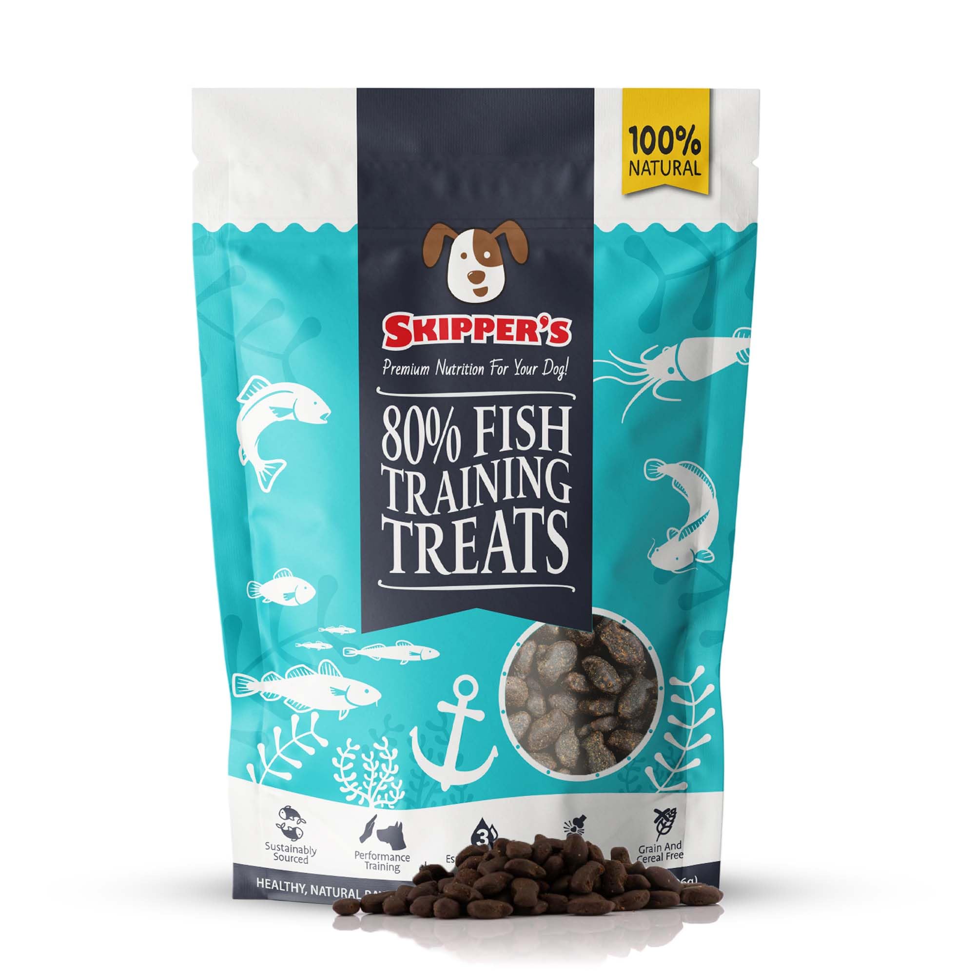 Training Treats for Dog Chews and Puppy Training Treats 500g - Source of Omega 3, Grain Free, Good for Digestion 100% Natural Ingredients No Additives