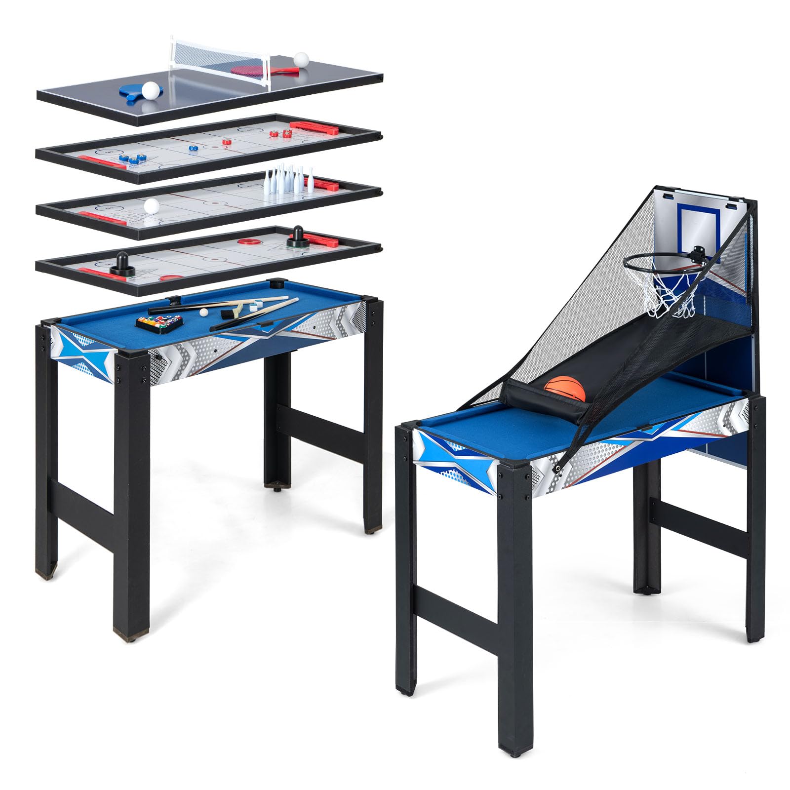 Amazon.com : Giantex 6 in 1 Multi Game Table, Combo Game Table w