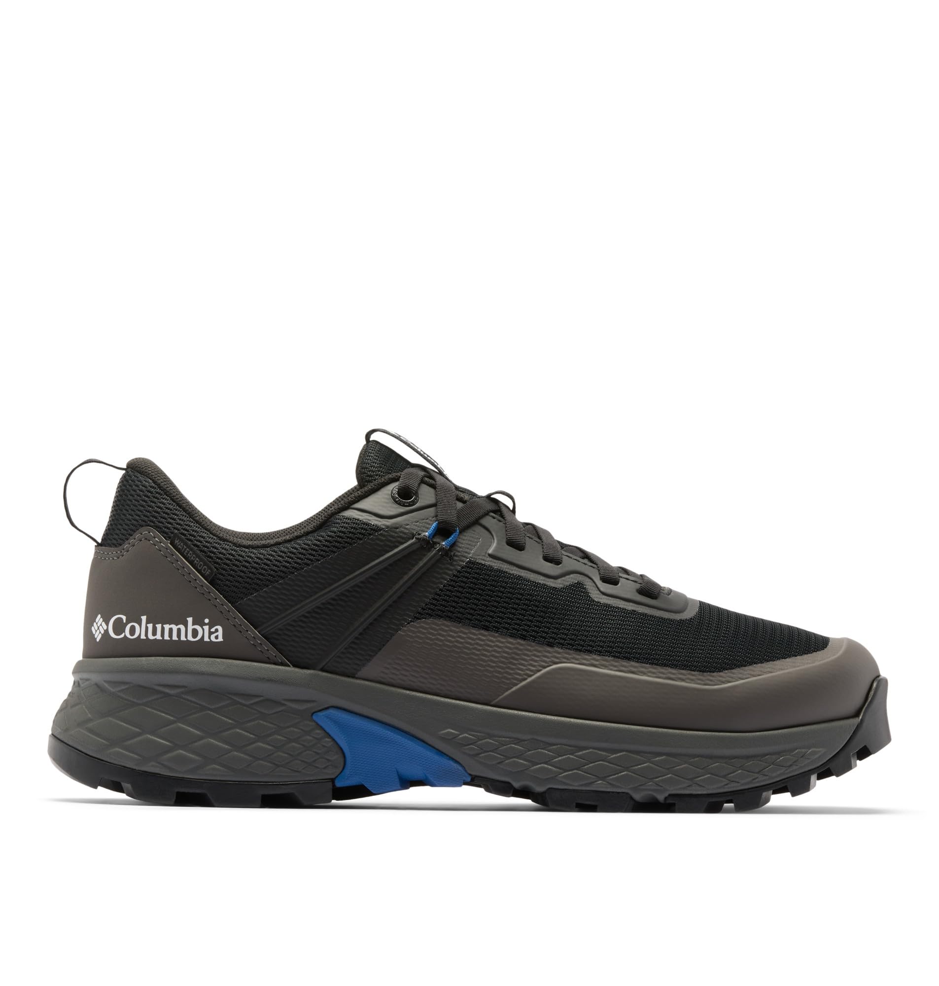 Columbia Tellurix Peak WP, Scarpe da Trekking ed Escursionismo a Vita Bassa, da Uomo, Nero/​Blu Montagna, 42