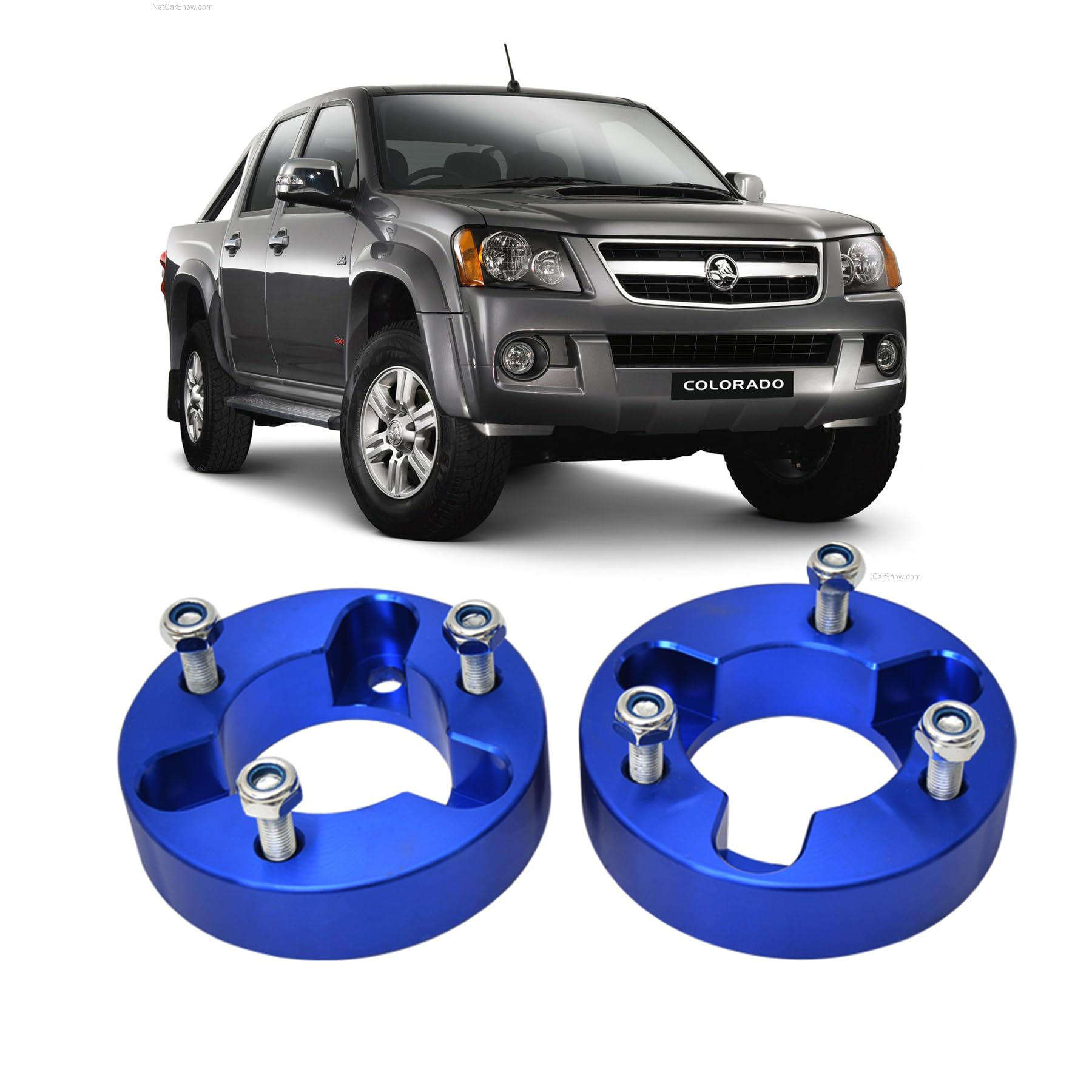 JS SUPER WORKFront Leveling Kit for Dmax 2012-2019 / Holden Colorado 2012-2023 / MUX 2012-2023 / Trailblazer 2012-2020 / Mazd BT50 2020-2023,2" Shock Spacer Suspension Lift Kit