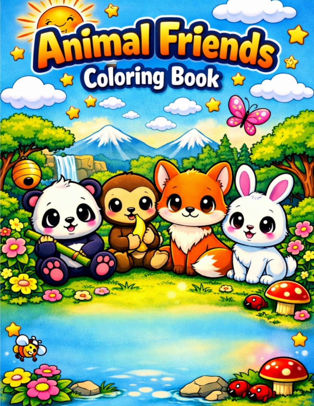 Animal Friends Coloring Book
