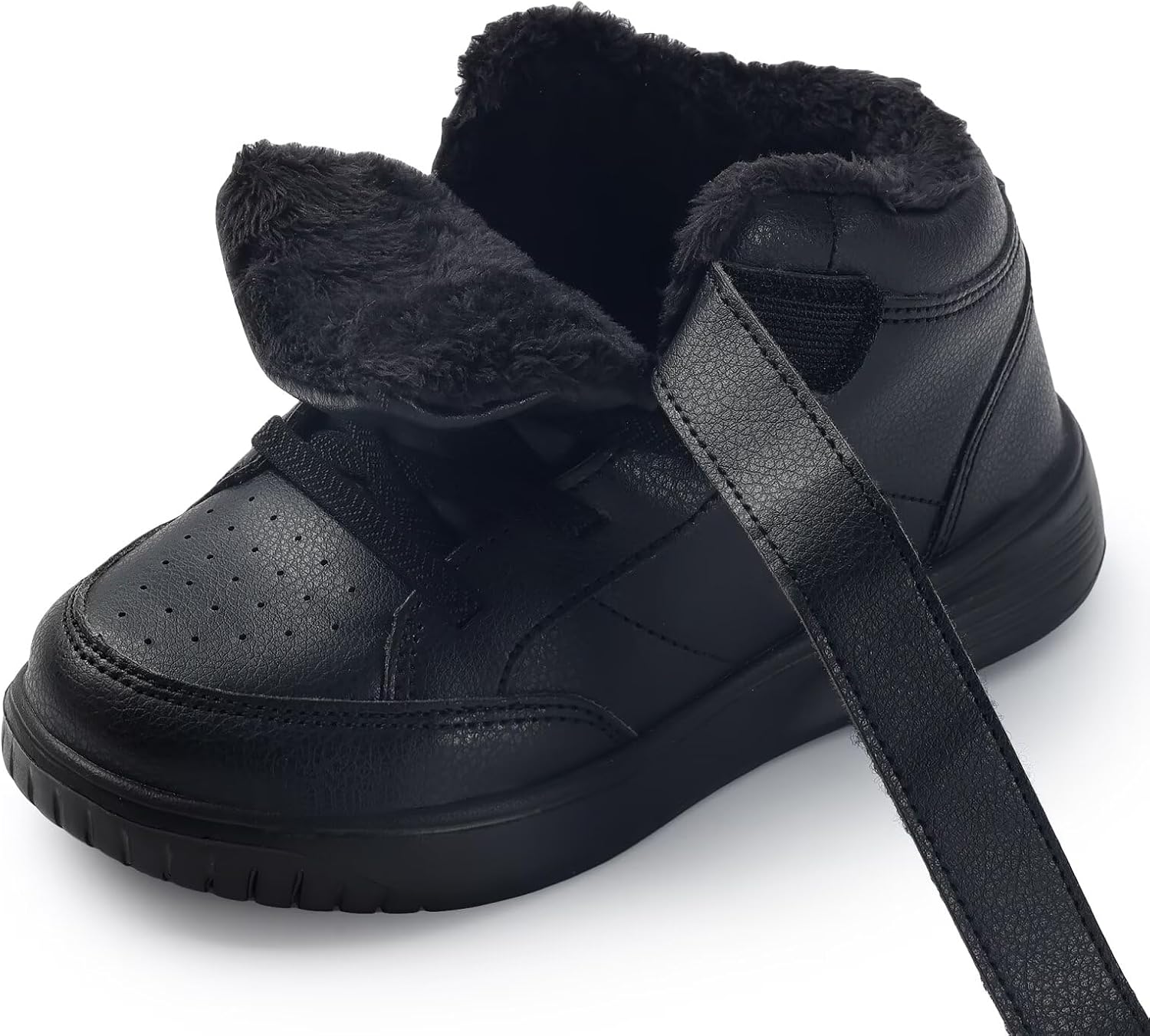 Boys Girls Snow Boots Kids Outdoor Walking Fur Lined Warm Anti-Slip Winter Shoes Little/Big kid
