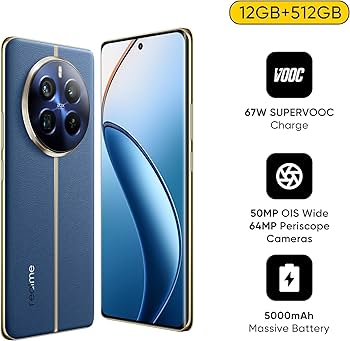 スマートフォン本体 realme 12 Pro+ 5G 12GB+512GB Blue Realme 12 Pro+ DUAL SIM 512GB ROM + 12GB RAM (GSM Only | No