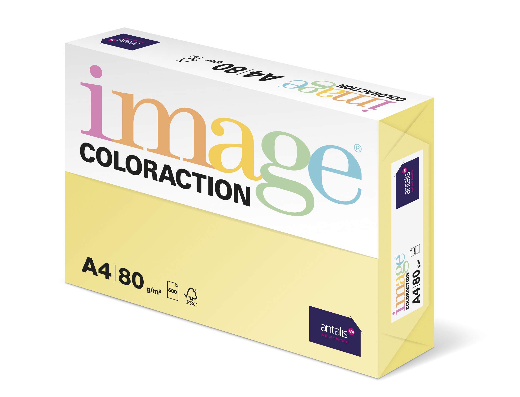 Image Coloraction Pale Yellow (Desert) A4 210x297mm 160gm2/210mic fsc4 250sh/RM 5rm/BX โ image 1