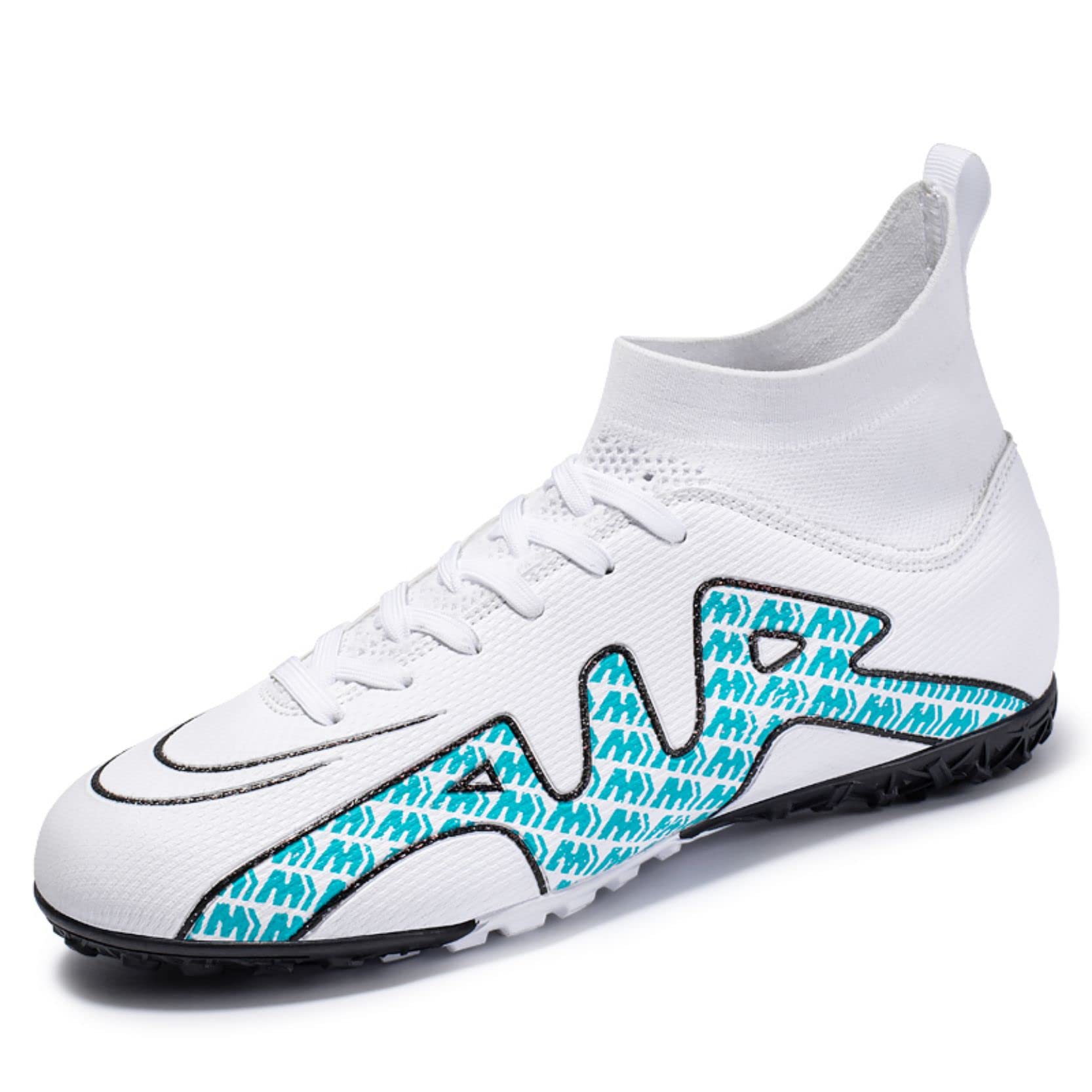 Xinghuanhua Zapatillas de Fútbol Unisex High Top Soccer Boys Professional Spike Training Boots Outdoor Sneakers