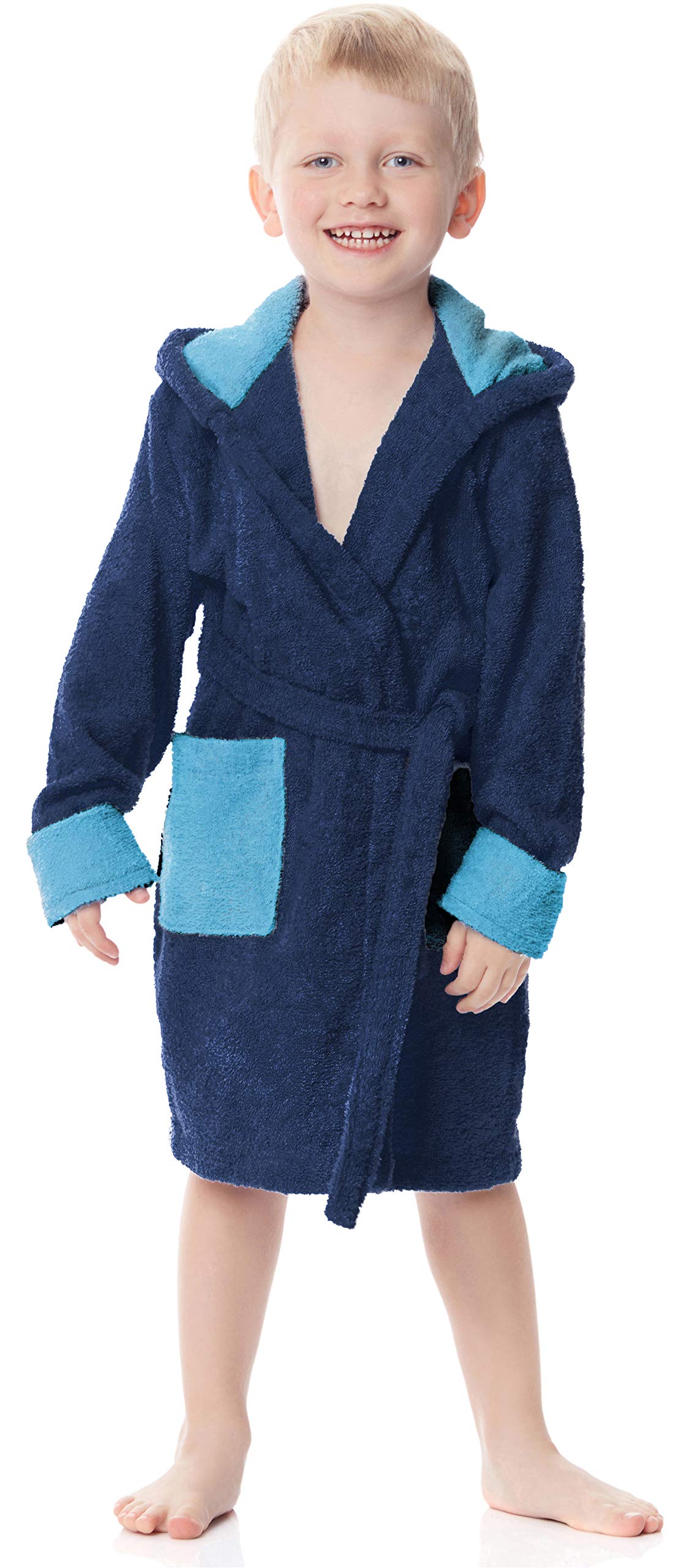 Ladeheid Kinder Frottee Bademantel aus 100% Baumwolle LA40-103