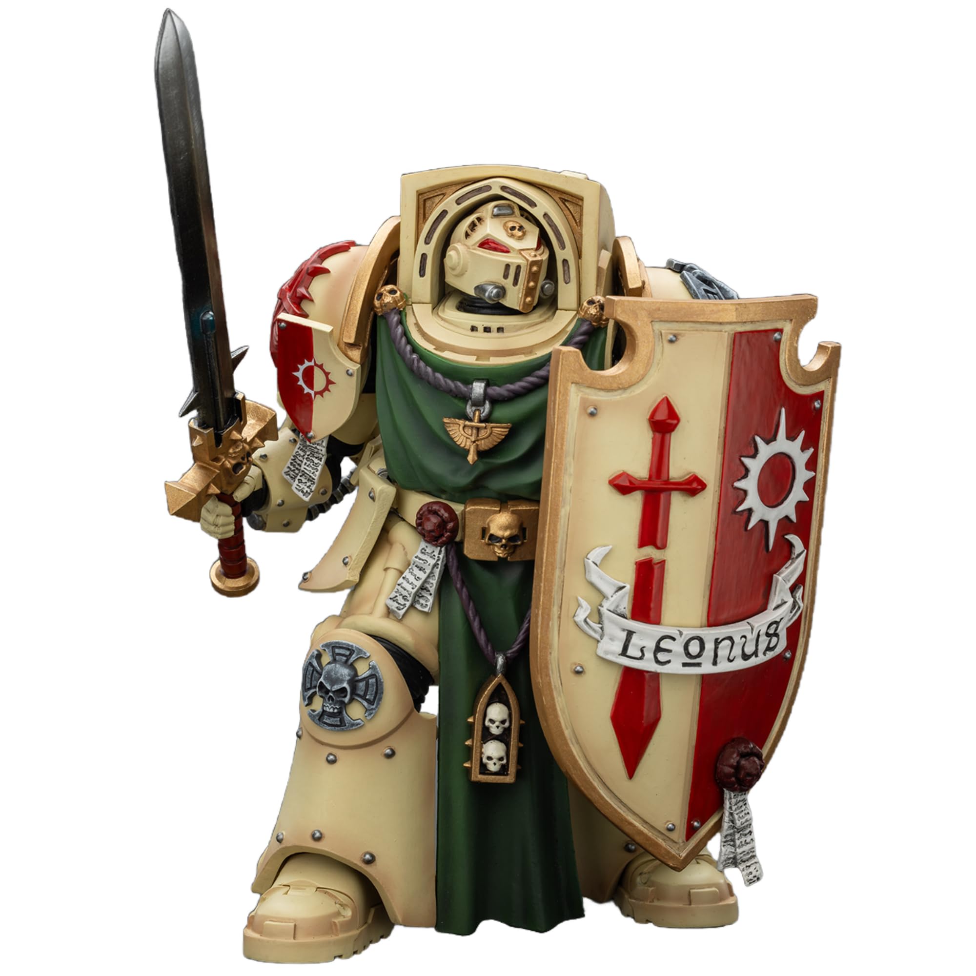 TOYVERSE JOYTOY 1/18 Warhammer 40,000 Action Figure, Dark Angels Deathwing Knight 2 with Power Sword, Storm Shield and Watcher in The Dark, Ages 15+ — image 1